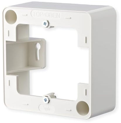 METZ CONNECT Aufputzrahmen 85 x 85 mm, 1fach, reinweiß