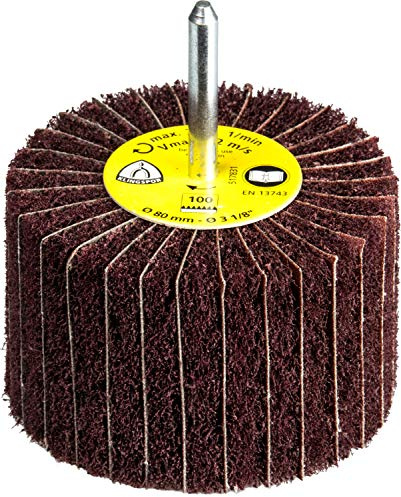 Klingspor 258951 Cepillo mil Hojas de Láminas Pequeñas, NCS 600, 240 Grano, Muy Fino Índice de Finura, 32 m/s Velocidad Máxima, 6100 rpm, 100 x 50 x 6 mm, Marrón Rojizo
