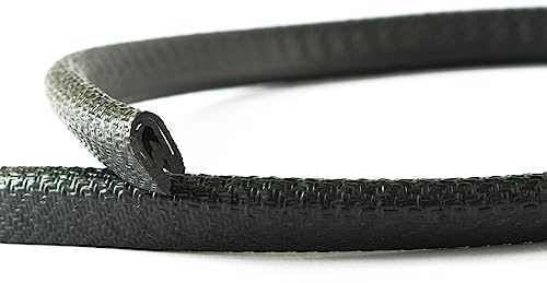 EUTRAS Kantenschutz 1-2 mm Schwarz – Selbstklemmendes U-Profil ohne Kleber, PVC mit Stahlkern, Türkantenschutz Auto, Schutzleiste für Blech, Metall, Möbel & Karosserie