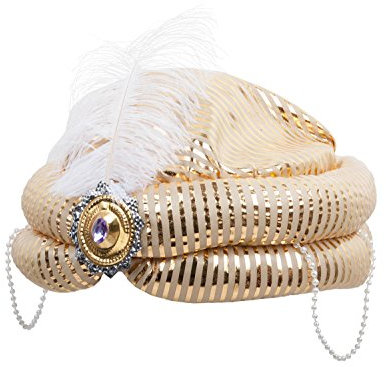 Wilbers NEU Hut Turban Luxus, Gold