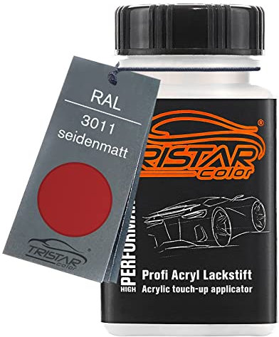 TRISTARcolor RAL 3011 Braunrot seidenmatt Lackstift 50 ml schnelltrocknend