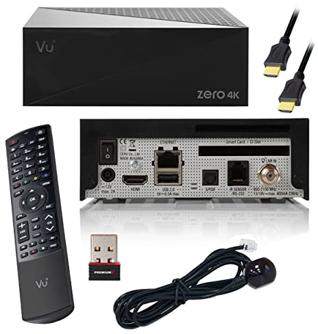 VU+ Zero 4K 1x DVB-S2X Multistream Tuner Linux SAT Receiver Schwarz PremiumX PX150 MINI W-LAN Stick Wireless USB
