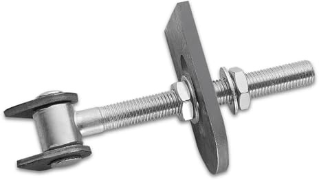 SOTECH 2 x Torangel verstellbar M16 x 185 mm mit Anschweißlaschen Torbeschlag Stahl-Torband Stahltor-Scharnier