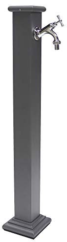 Fonderia Bongiovanni | Fontana a Colonna | Modello Sidney | per Casa Giardino | con Impianto | con Rubinetto Ottone Cromato | Fontana Colonna da Giardino Esterno | Fontana da giardino esterno