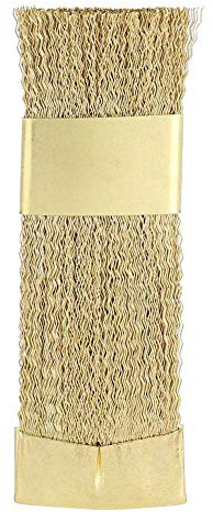 Cepillo Limpiador de Brocas para Arte de Uñas, Alambre de Cobre, Color Dorado, 6x2cm, Accesorio de Manicura