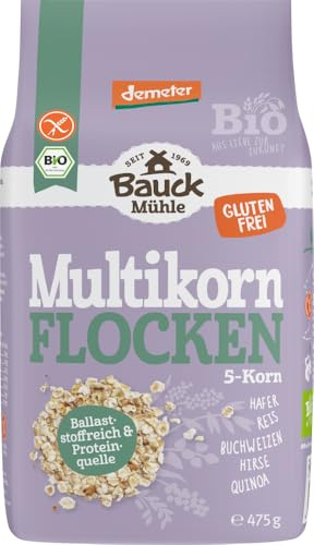Bio Multikorn Flocken 5-Korn Demeter glutenfrei 2 x 475 g