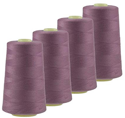 4 x 4572m Qualitäts Overlock-Garn Oeko-Tex Overlock Nähgarn Farben 621-660