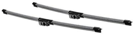 Windscreen Wipers For Nissan Juke F15 F16 2010-2023 Front Windshield Wiper Blades Windscreen Window Accessories 2pcs FRTRGVUVXP(Carbon Fibre,F15 (2010-2019))