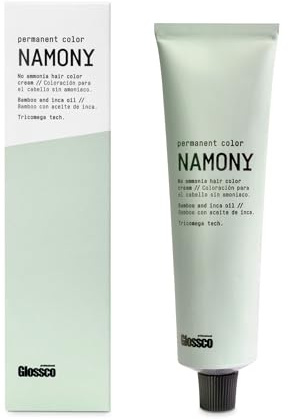 GLOSSCO PROFESSIONAL - Tinte sin Amoniaco Namony 6.1 Rubio Oscuro Ceniza, 100 ml, Bamboo y Aceite de Inca, Color Intenso y Natural, Cabello Hidratado, Cubre 100% Canas, Suavidad y Brillo