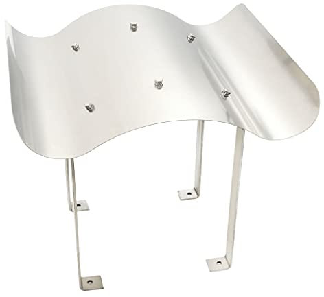 SKM Comignolo per Canna Fumaria in Acciaio Inossidabile Argento 40 x 40 x 36 cm