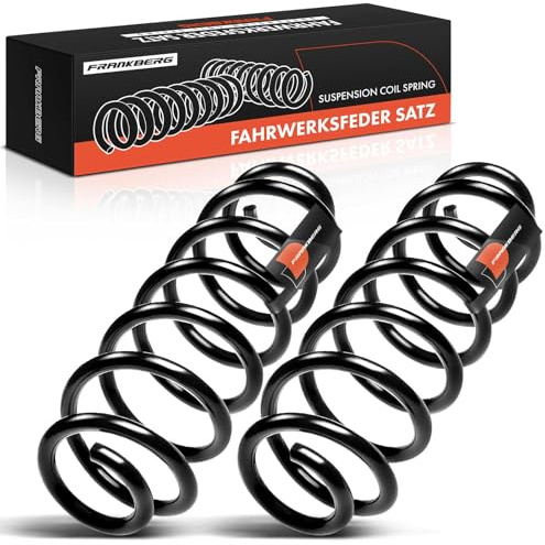 Frankberg 2x Muelles de chasis Muelles de suspensión Compatible con Golf VI 5K1 Golf V 1K1 Replace#