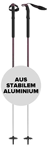 ATOMIC BCT TOURING SQS W skidstavar – justerbara stavar 80 – 130 cm – skidstavar i aluminium – skidstavar med ergonomiskt handtag – Tourskidutrustning med säkerhetsanordning