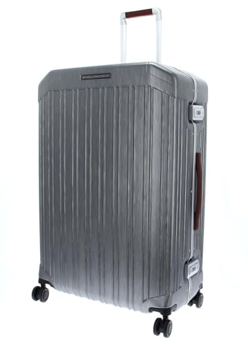 Piquadro PQ-Light Frame - 4-Rollen-Trolley 75 cm Silber