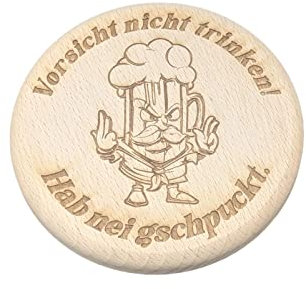 Lädla Juice Biergartendeckel Vorsicht hab nei gspuckt Insektenschutz