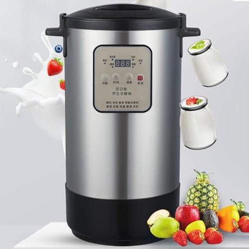 DPLXFPP Máquina Multifuncional Fermentación Masa Hacer Yogur, Fermentador Eléctrico, Fermentación Vinagre Frutas, Máquina Fermentación Control Inteligente Automático para Hacer Yogur 12 litros