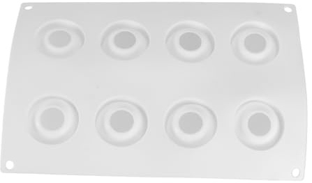 LIFKOME Stampo per Torta a Forma di Uovo 3d in Silicone 8 Celle | Bianco, Adatto a Forno e Lavastoviglie, Facile da Pulire e Proprietà Termoisolante