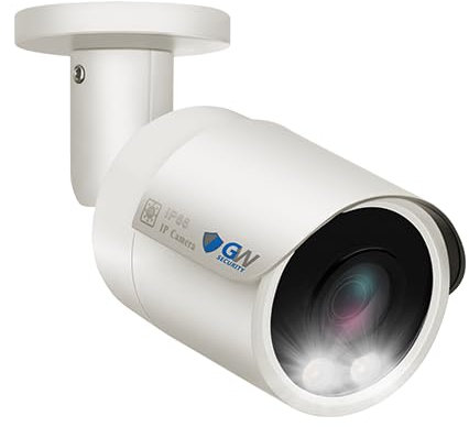 GW Security 4K 8MP Caméra de sécurité PoE IP intérieur/extérieur Objectif grand angle 2,8 mm (GW802701M)