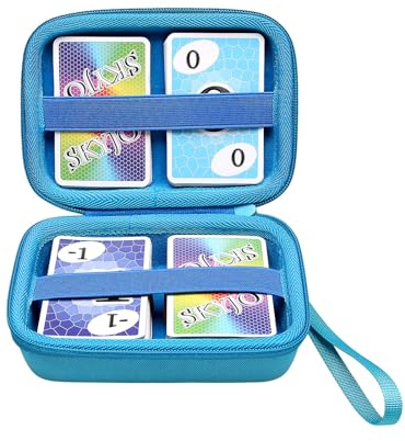 XANAD Tasche für UNO Kartenspiel Praktische Spielkarten Unterwegs Blue