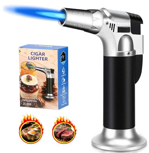 Kasanni Soplete De Cocina Se Puede Llenar Soplete De Cocina Profesional Ajustable Apto Para Cocina, ReposteríA, Postres, Panna Cotta, Camping, Barbacoa (Sin Butano)