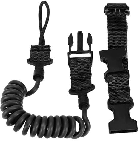 ZONADAH Key Ring Spring Cord Safety Rope Anti-lost Key Chain Adjuster Traditional Sling with Metal Hook for Outdoor