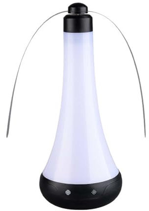 ZCCMWLVSHUO Ventilateur Mouche Table Rechargeable avec lumière Anti-Insectes ， Ventilateur Mouche Type Suspendu De Bureau Disponible ， Attrape Mouche Anti Mouche Exterieur