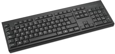 Kensington K75561ES - Teclado Inalámbrico KB150 EQ, QWERTY, Compatible con Windows y MacOS, Compuesto por un 64% de Contenido Reciclado Postconsumo, Sostenible standard