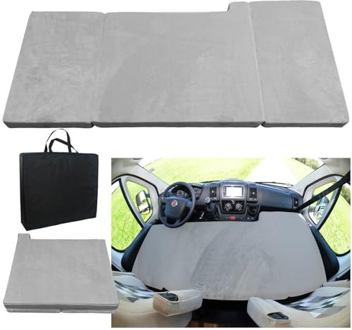 xxjolavv[Verdickte] tragbare Klappmatratze kompatibel mit FIAT Ducato Citroen Jumper Peugeot Boxer Typ 250 Camper(2002 – 2023)Camper-Bett Kinderbett Fahrerhausbett Wohnmobilbett Camping Camper Zubehör