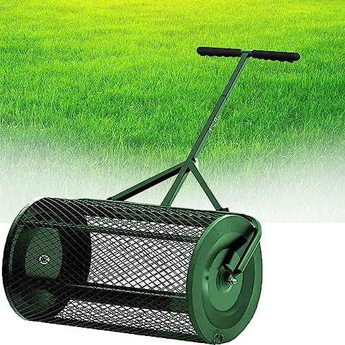 Spandiconcime per compost, spandiconcime per torba, spandiconcime leggero con maniglia a forma di T di aggiornamento, spandiconcime multiuso, spandiconcime per fertilizzanti per prati e giardino, ve