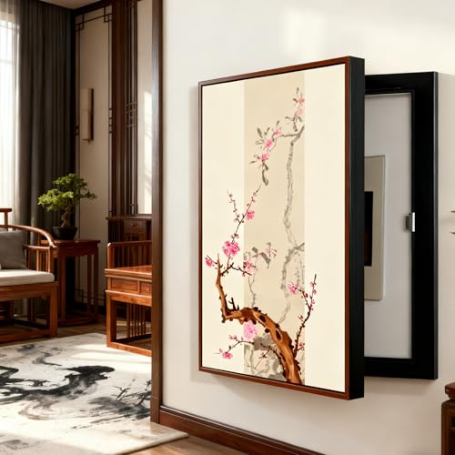 CHMAIDEU Cache Tableau Électrique Décoratif – Hide Meter Cache Compteur Électrique Mural sans Perçage, Coffret D'habillage Tableau Décorative Peinture– pour Salon, Bureau, Cuisine