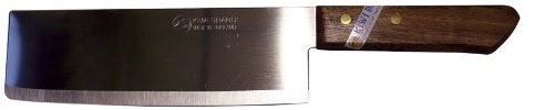 [ #172 ] KIWI Thailand Kochmesser mit Holzgriff 28cm / Messer, Holzfarbe,silber
