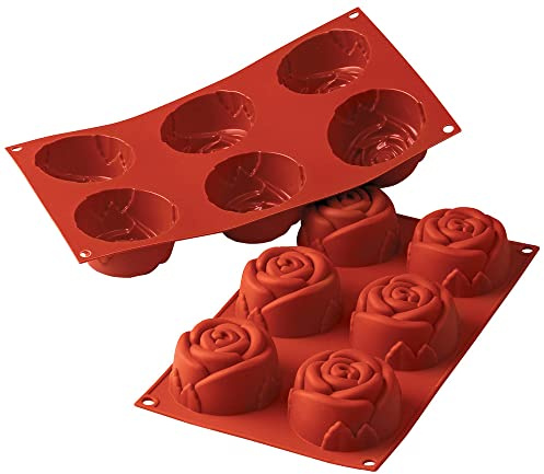 silikomart Stampo 300x175mm Silicone PROFESSIONALE SF077 Rose