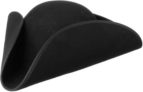 LIERYS Dreispitz Hut Wollfilz Herren Made in Germany schwarz 62 cm