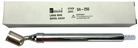 Haltec GA-255 Large Bore Swivel Foot Air Gauge 360 Degree Swivel 10-150 psi