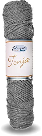 Rellana Tonja,Schulgarn,Baumwollgarn,100% Baumwolle,Topflappengarn,50gr. 85m, (314 grau NEU)