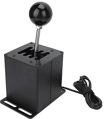 USB Simulator Shifter for ATS ETS Dust WRC Sim Racing Games,7+R H Gear Shifter for T300RS/GT Steering Wheel PC Plug And Play