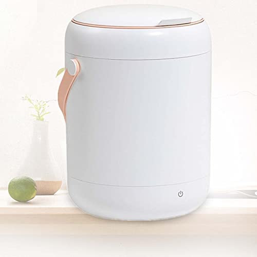 PanHuiWen Mini Lave Linge Pas Cher Mini Machine a Laver Portable 2.8L Petite Machine à Laver Le Linge avec Fonction BactéRiostatique LumièRe Bleue,White