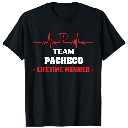 Team PACHECO - Camiseta para niños juveniles de la familia de miembros de por vida Camiseta