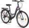 Licorne Bike Stella Premium City Bike in 24,26 und 28 Zoll - Fahrrad für Mädchen, Jungen, Herren und Damen - 21 Gang-Schaltung - Hollandfahrrad Citybike (Anthrazit, 26.00)