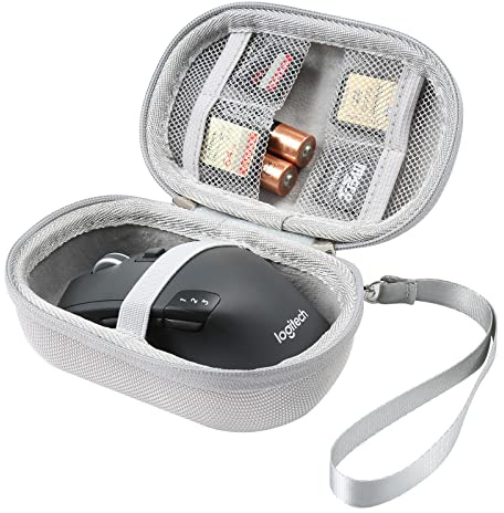 AONKE Funda rígida de Viaje para Logitech M510/M330/M720/G304/G305/MX Anywhere 3/Signature M650/G Pro/G Pro X, Caja organizadora de Mouse portátil (Gray)