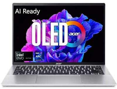 Acer Swift Go 14 Intel EVO Thin & Light Ordenador portátil | Pantalla OLED de 14 2880 x 1800 90Hz | Desbloquear experiencias de IA | Procesador Intel Core Ultra 5 125H | Intel ARC | 16GB LPDDR5X |