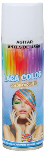 Spray Temporal con Color para Cabello - Efecto Vibrante, Fácil Lavado, Apto para Todos los Tipos, Secado Rápido, Ideal para Fiestas y Eventos, 125ml (Color Blanco Perla, 1 unit)
