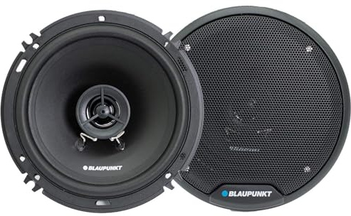 BLAUPUNKT BPS-E652 6 2-Way Car Speakers 80W with Grilles - High-Fidelity Sound, Durable Construction, Easy Installation - Includes 2 Speakers Bundle with Gravity Magnet Phone Holder