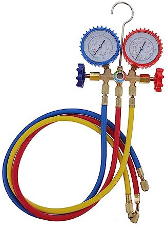 PartyKindom 1 Juego Tabla fluoruro Aire Acondicionado para Coche medidor fluoruro refrigerante manómetro Aire Acondicionado casa Suministro Coche medidor refrigerante