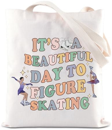 Skating Coach Geschenk Eiskunstlauf-Tragetasche Eiskunstlauf-Handtasche Eiskunstlauf-Geschenk Skating Team Eislaufen Geschenk, Eiskunstlauf, 14.56INCH