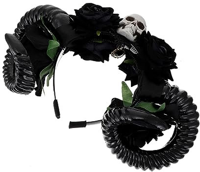 CONGARTENO Halloween Horn Kopfband Realistischer Kopfschmuck Für Kostümbälle Und Feierlichkeiten Halloween-accessoire Zur Haarfixierung Langlebig Und Stilvoll Für Jede Party