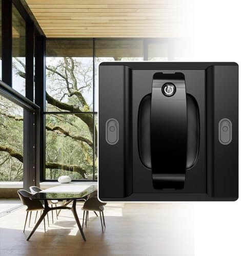 HCAUYNN Nettoyeur De Vitres éLectrique, Capacité De Charge Verticale 4 Kg, Outils De Nettoyage De Vitres, 3 Minutes/M², pour Immeubles De Grande Hauteur ExtéRieurs,Black