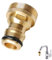 Nevoluxer Adaptador Manguera Grifo Universal con Conector de Mezclador para Riego de Jardín, Instalación Rápida, Compatible con Mangueras de 1/2 y 3/4 Pulgadas