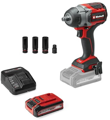 Einhell Professional Akku-Schlagschrauber TP-CW 18/750-C Li BL PXC (18 V, 750 Nm Drehmoment, Außenvierkant-Aufnahme, inkl. 4,0 Ah PLUS Akku & Ladegerät)
