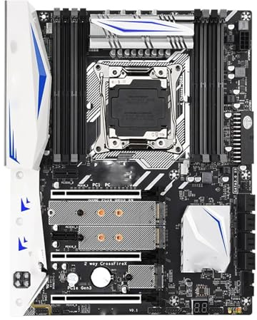 Placa Madre Kit De Placa Base Fit For LGA2011-3 XEON X99 con CPU E5 2680 V4, 4 X 32 GB = 128 Memoria DDR4 RECC, Madre, Conjunto Combinado NVME SATA3.0 F8