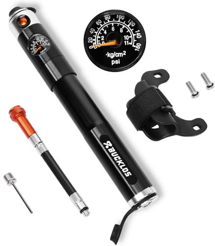 BUCKLOS Mini Bike Tire Pump Portable for Mountain Road Bikes Balls Handheld
